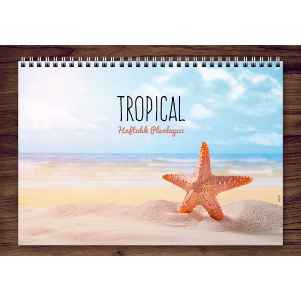 Express Planner A4 Haftalık Planlayıcı Tropical - Canlı Renkler - Spiralli Defter Ajanda Fiyatı