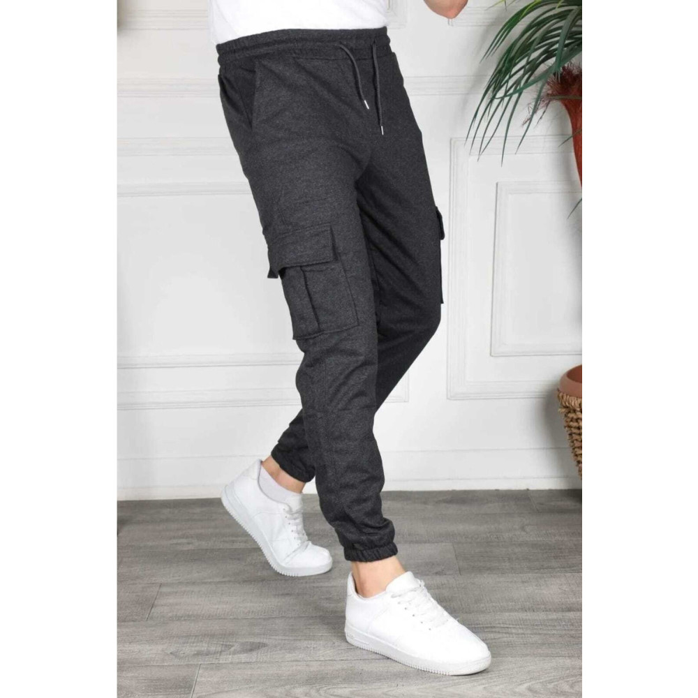 EXSPORT Füme Renk Kargo Cep Slim Fit Jogger Alt Eşofman L Beden Kadın Eşofman Fiyatı