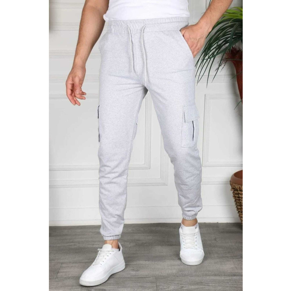 EXSPORT Gri Renk Kargo Cep Slim Fit Jogger Alt Eşofman Bfplus1 XL Beden Kadın Eşofman Fiyatı