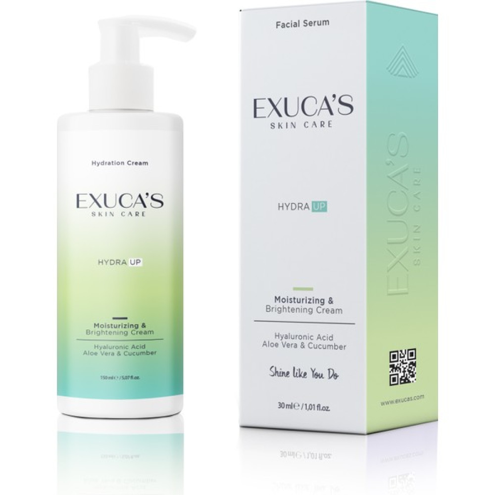 Exuca's Moisturizing & Brightening Cream | Aloe Vera ve Salatalık Etkili Yoğun Nemlendirici Krem 150 ml Nemlendiriciler Fiyatı
