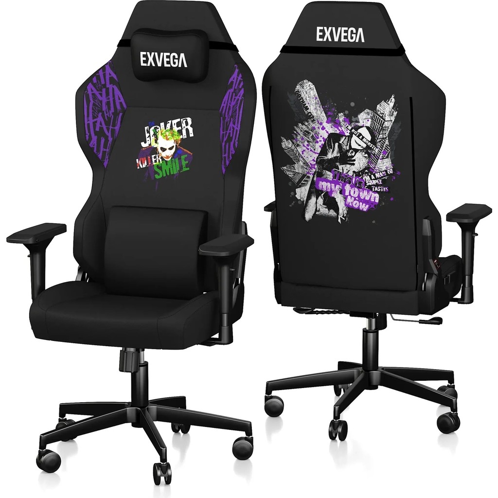 Exvega Andromeda Joker Lisanslı Oyuncu Koltuğu - Mor Ofis Koltukları Fiyatı