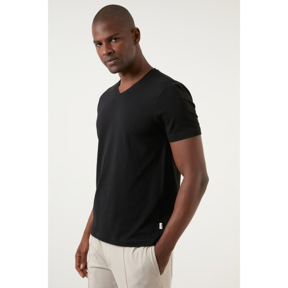 Exxe Pamuklu Regular Fit V Yaka Basic T Shirt Erkek T Shirt EXXEMODJ000V Erkek T-shirt Fiyatı