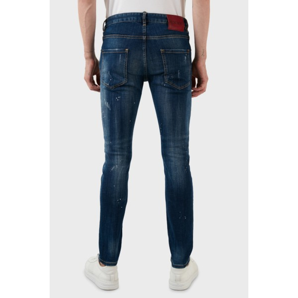 Exxe Yüksek Bel Slim Fit Dar Paça Pamuklu Jeans Erkek Kot Pantolon 629DSK001 Erkek Jeans / Kot Pantolon Fiyatı