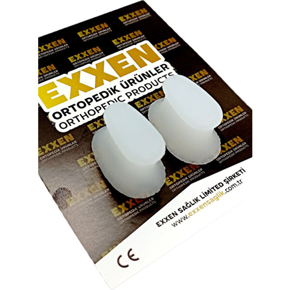 Exxen Ayak Parmak Arası Silikon Makara 1 Çift Parmak Ayırıcı Hallux Valgux - Medium Ayak Bakımı Fiyatı