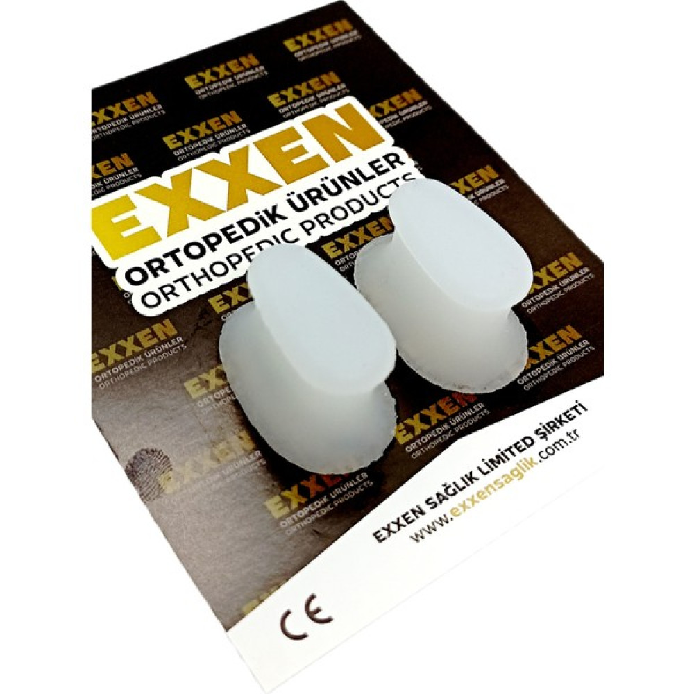 Exxen Ayak Parmak Arası Silikon Makara 1 Çift Parmak Ayırıcı Hallux Valgux - Small Ayak Bakımı Fiyatı