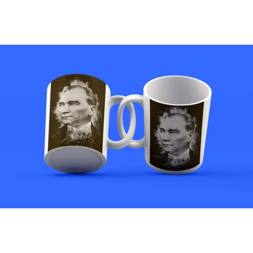 Ey Dijital Atatürk Tasarımı Çay Kahve Kupası Fincan / Bardak / Kahve Takımı Fiyatı