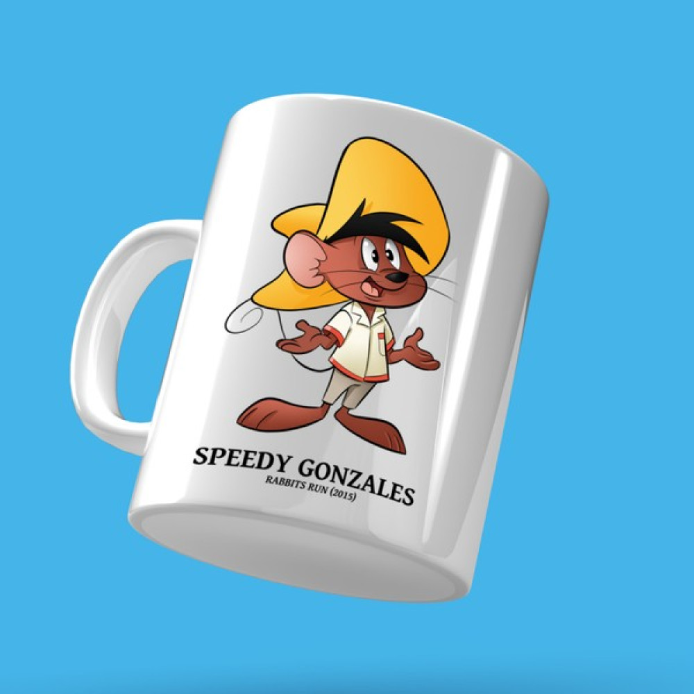 Ey Dijital Speedy Gonzales Tasarımı Çay Kahve Kupası - 250 ml - 1 Adet - Beyaz Fincan / Bardak / Kahve Takımı Fiyatı