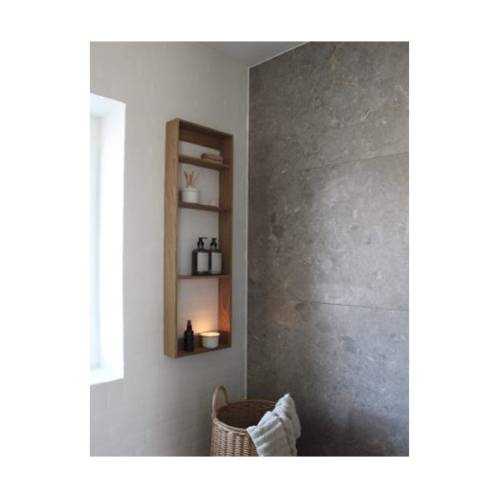 Eya Studio Masif Ahşap Mutfak-Banyo Duvar Rafı - Beyaz Duvar Rafı Fiyatı