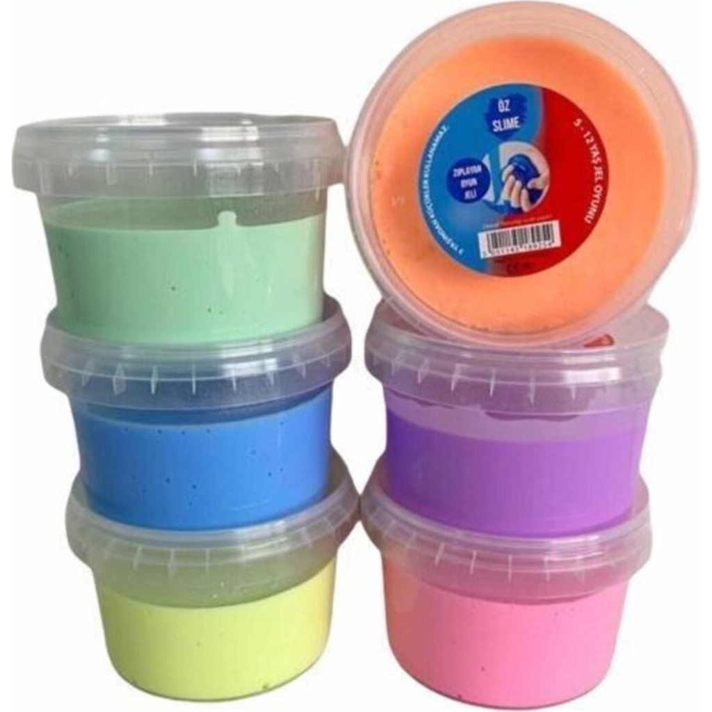 Eydia Yuvarlak Pastel Renk Hazır Slime 6'lı Set Diğer Fiyatı