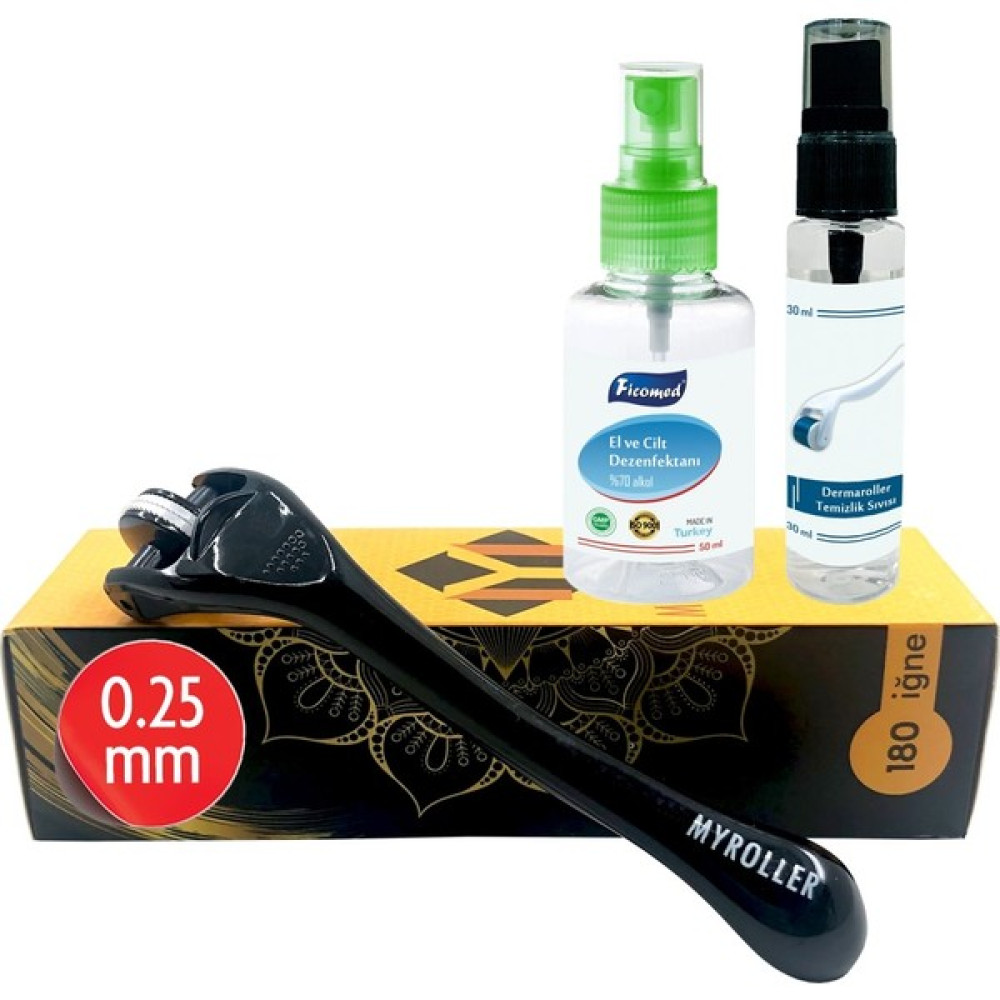 Eye Dermaroller 0.25 mm Titanyum 180 Iğneli Göz Çevresi ve Göz Altı Için Derma Roller Cilt & Yüz Temizleme Cihazları Fiyatı