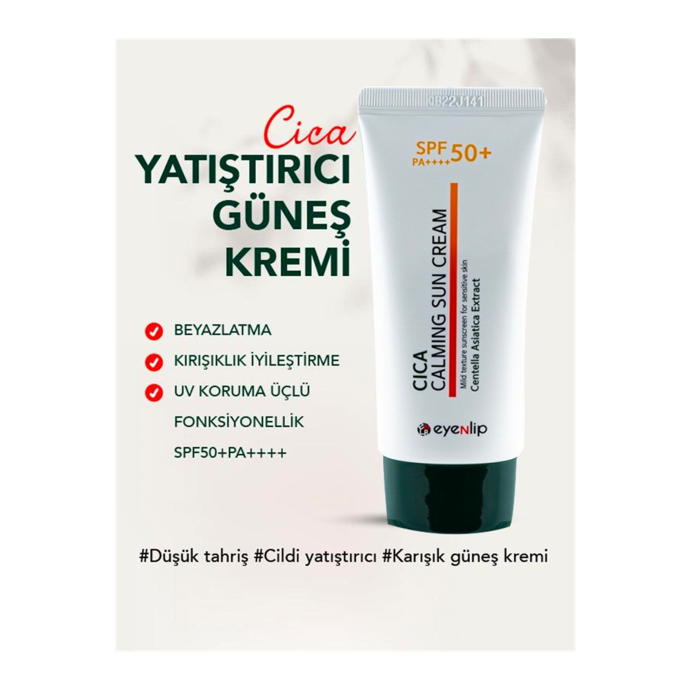 Eyenlip Beauty Cica Güneş Kremi SPF50+/PA Uv Koruması 50 ml Güneş Kremleri ve Losyonları Fiyatı