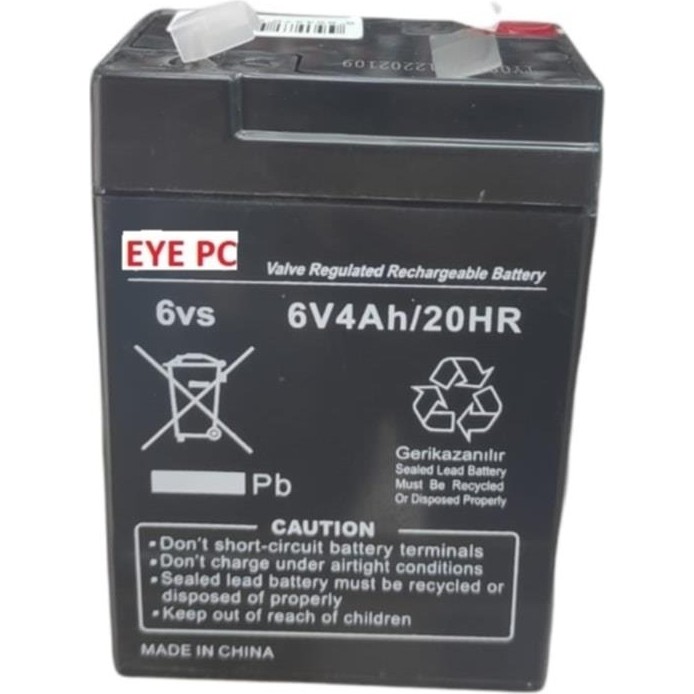 Eyepc 6 Volt 4 Amper Akü Oyuncak Araba Tartı Alarm Terazi Için - Siyah Anne Bebek Oyuncak Fiyatı