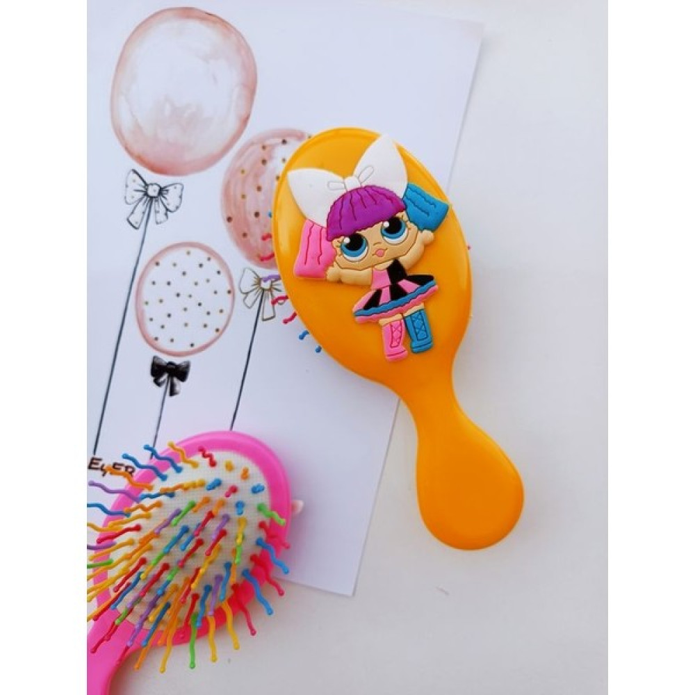 EyER Shoping Figürlü Renkli Uçlu Çocuk Tarak - Turuncu Bebek Saç Fırça-Tarak Fiyatı