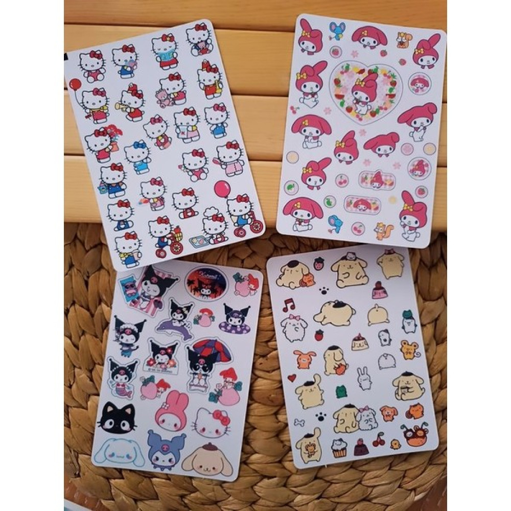 EyER Shoping Hello Kitty Sanrio 70 Adet Sticker Set Bullet Journal Için Uygundur. - 10 cm - Renkli Sticker Fiyatı