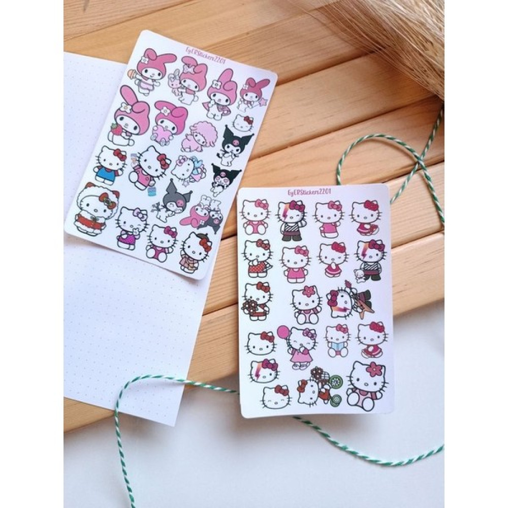 EyER Shoping Hello Kitty Sanrio Etiket Planlayıcı Telefon Sticker Set Sticker Fiyatı