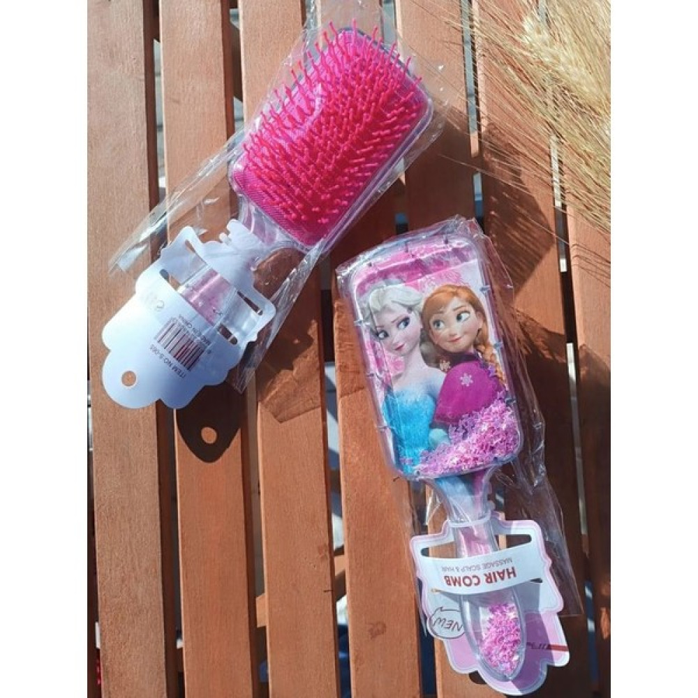 EyER Shoping Pullu Elsa ve Anna Kız Cocuklarına Özel Acıtmayan Tarak - Pembe Bebek Saç Fırça-Tarak Fiyatı