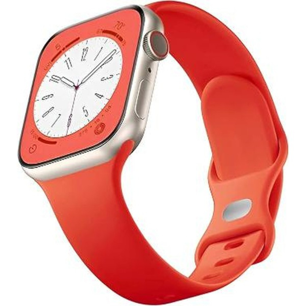 Eyka Apple Watch Kordon Kayış 38-40-41 mm Uyumlu Silikon Günlük Kullanıma Uygun Üst Kalite - Kırmızı Giyilebilir Teknoloji Aksesuarları Fiyatı