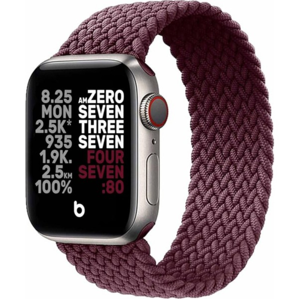 Eyka Apple Watch Örgü Hasır Kordon 38-40-41MM Uygun Elastik Spor Kordon Kayış - Açık Bordo Giyilebilir Teknoloji Aksesuarları Fiyatı