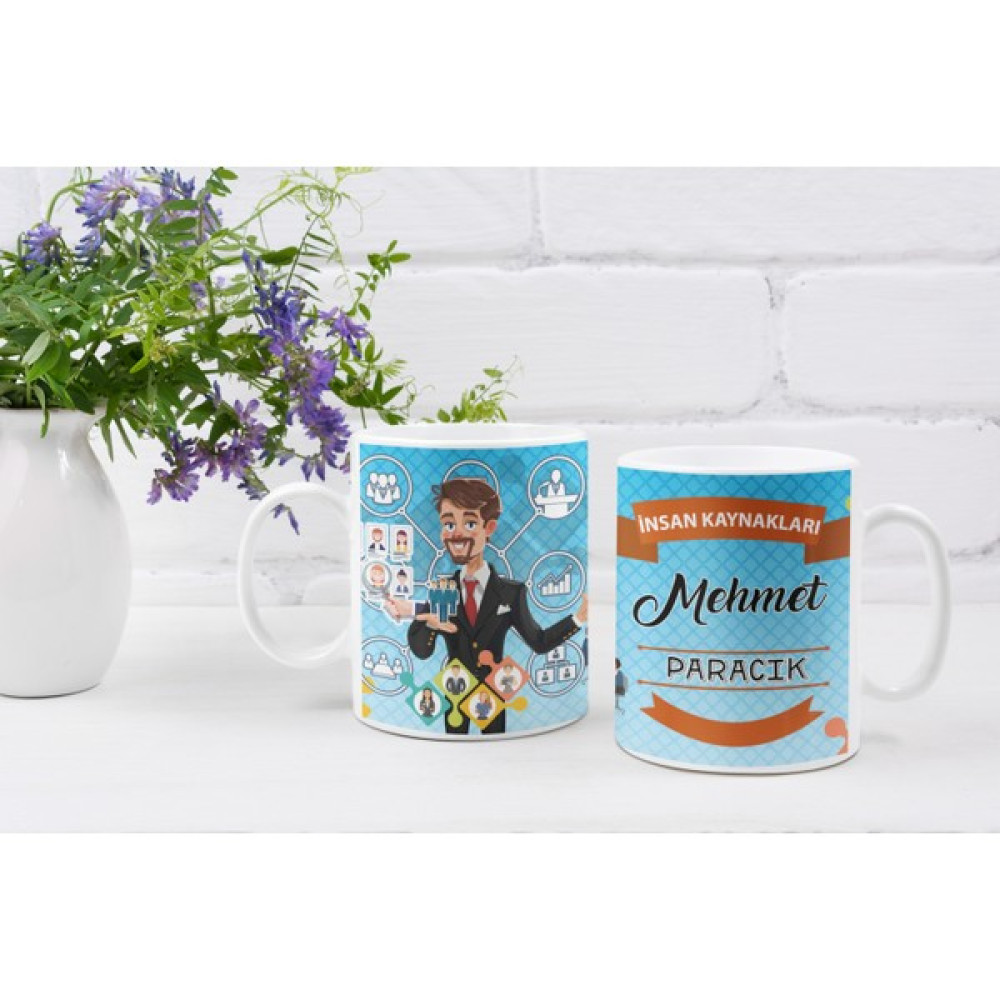 Eylül Design Kişiye Özel İsim Yazılı Insan Kaynakları Özel Baskı Meslek Kupa Bardak - Beyaz - 330 ml Fincan / Bardak / Kahve Takımı Fiyatı