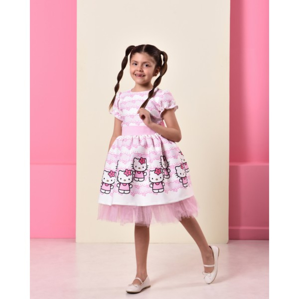 Eylul Elif Butik Hello Kity Kız Çocuk Elbise Kız Çocuk Elbise Fiyatı