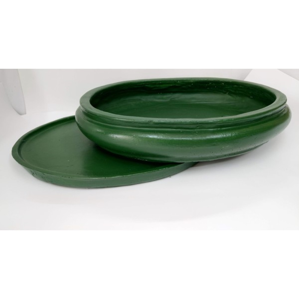 Eylül Sukulent Bonsai Saksı Ayaklı 37 cm Tabaklı Büyük Boy - Koyu Yeşil Saksı ve Aksesuarları Fiyatı