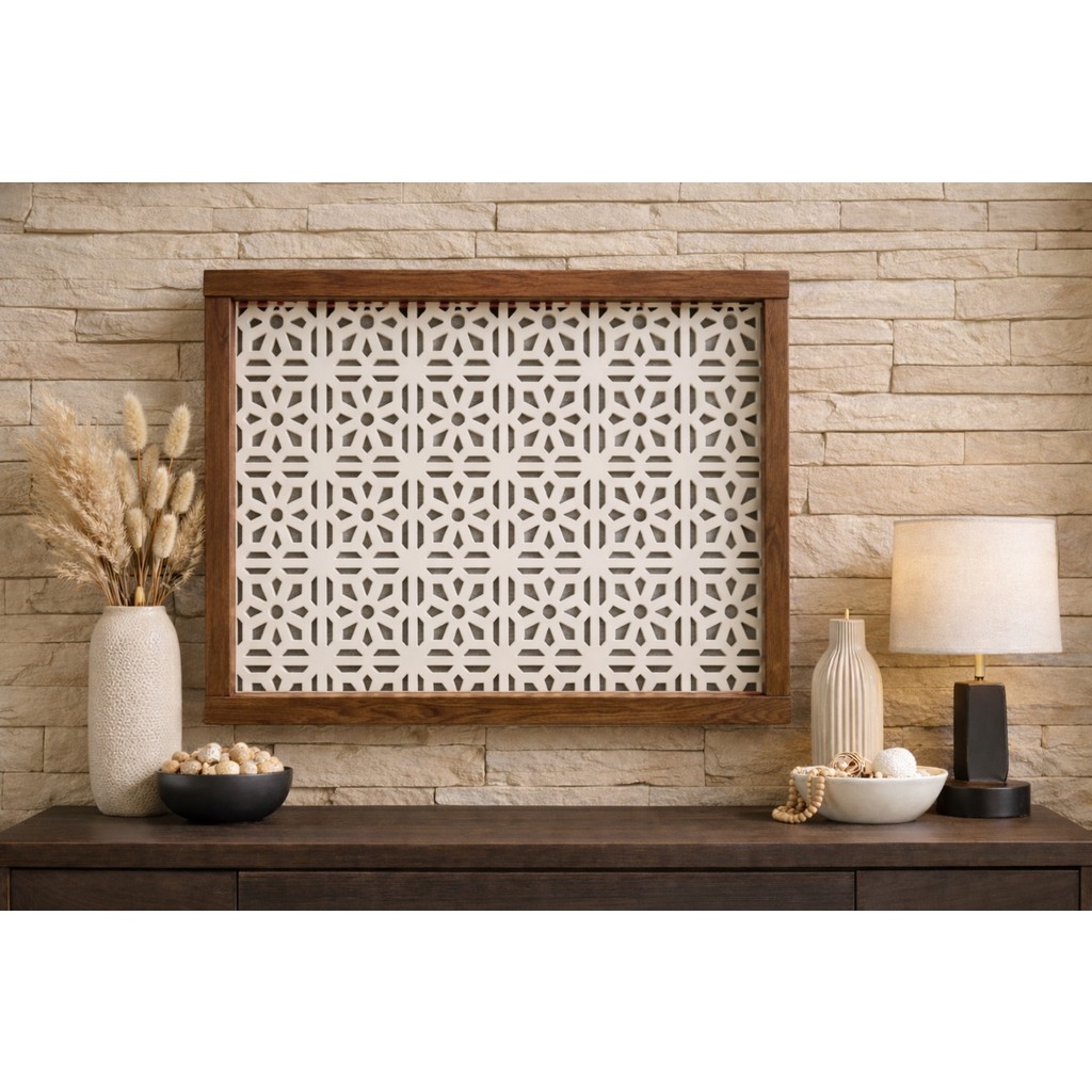 EyluX Shop Modern Dekoratif Duvara Asılabilir Sigorta ve Modem-Wifi Saklama Kutusu 30X40 cm Derinlik 10CM - Ahşap - Ceviz Router Fiyatı