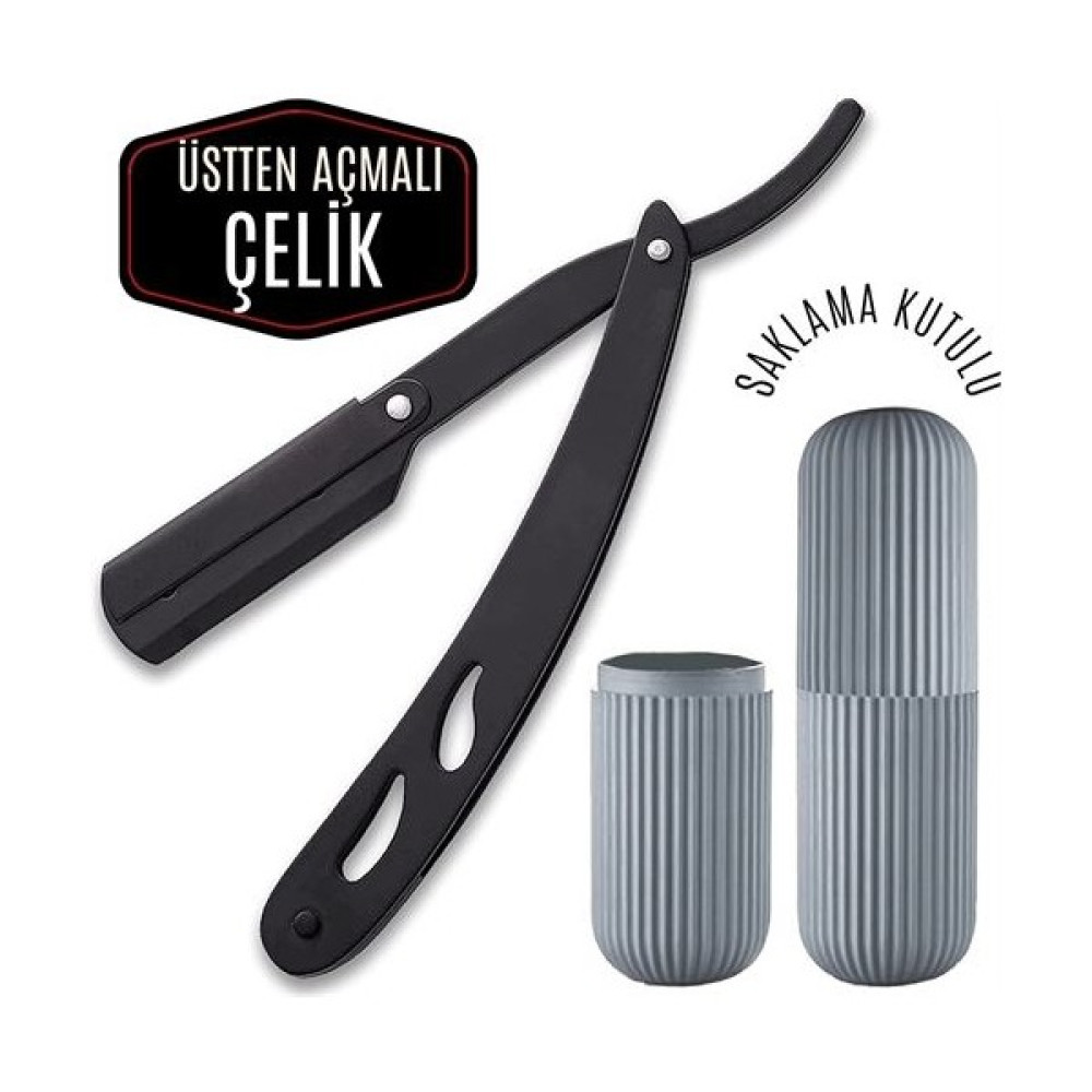 Eymoş Nano Absolute Black Çelik Ustura Kutulu Set 714603 Tıraş Makineleri Fiyatı