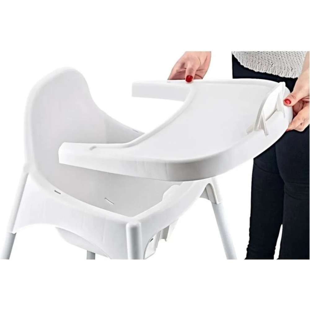 Eynbaby Pratik Mama Sandalyesi Beyaz - Renkli Mama Sandalyesi Fiyatı