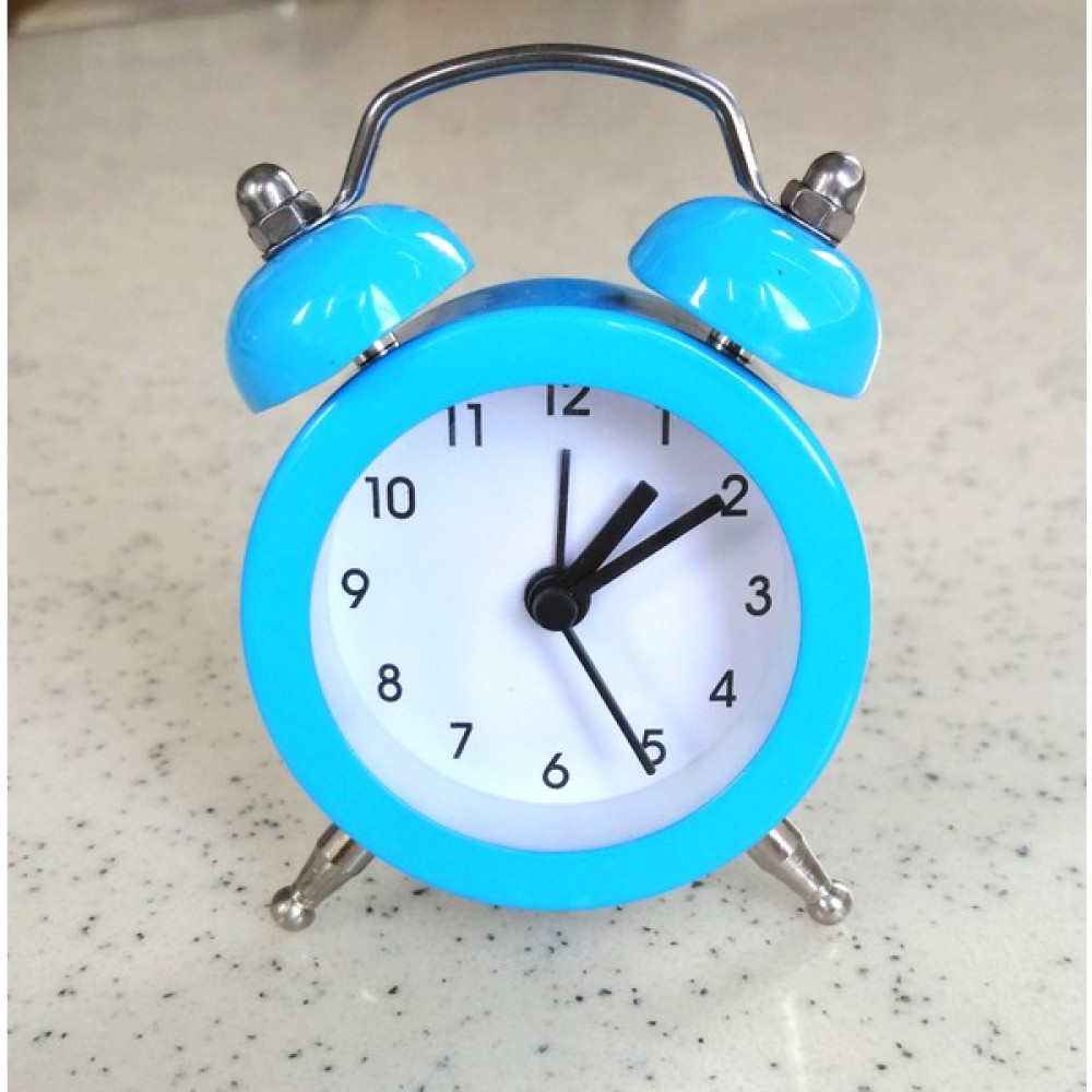 Eyo Minyatür Alarmlı Metal Analog Dekoratif Masa Üstü Mini Çalar Saat - Mavi Masa Saati Fiyatı