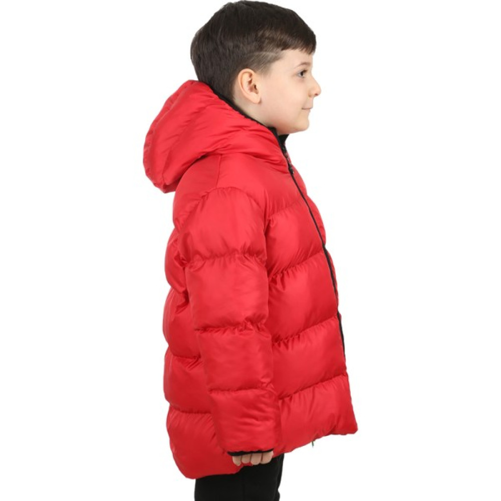 Eyon Trend Erkek Çocuk Kırmızı Içi Polarlı Kapüşonlu Su Geçirmez Rüzgara Dayanıklı Şişme Kışlık Mont & Kaban Kız Çocuk Mont Fiyatı