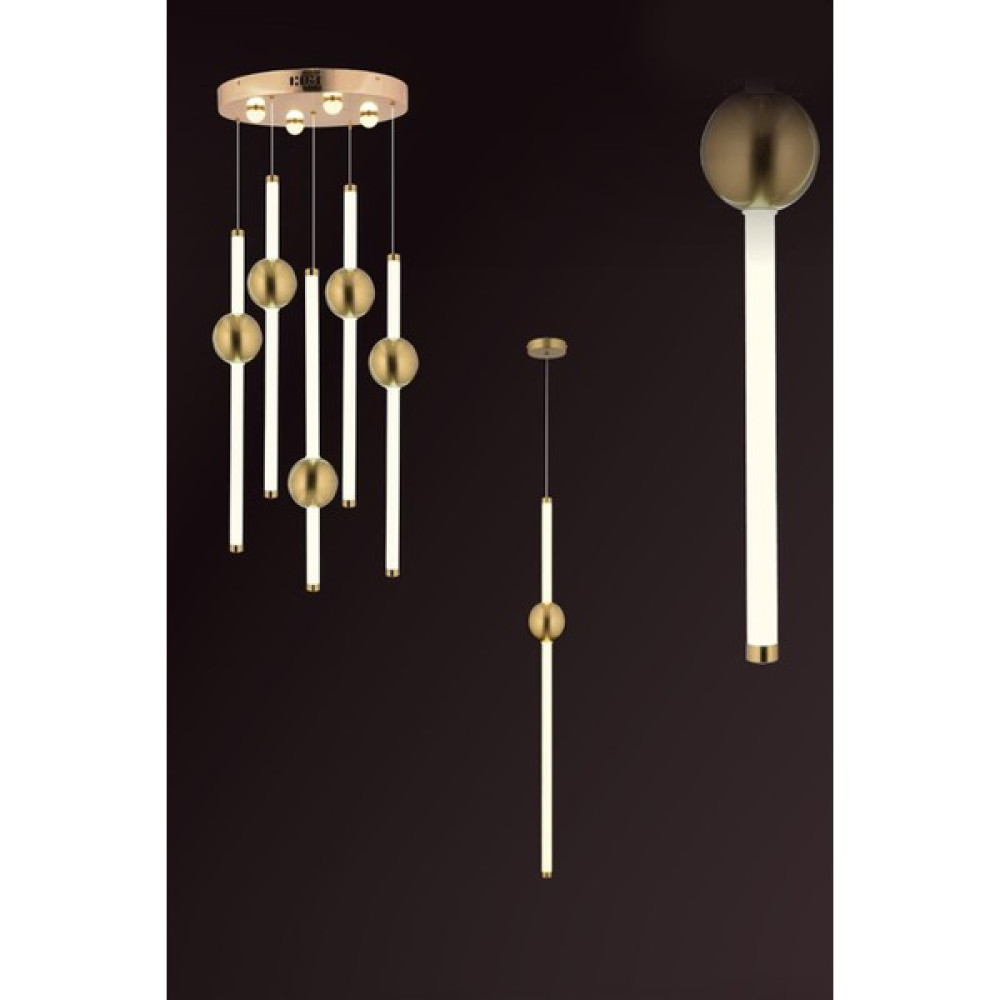 Eys 42W 5'li Gold Sarkıt LED Avize Avize Fiyatı