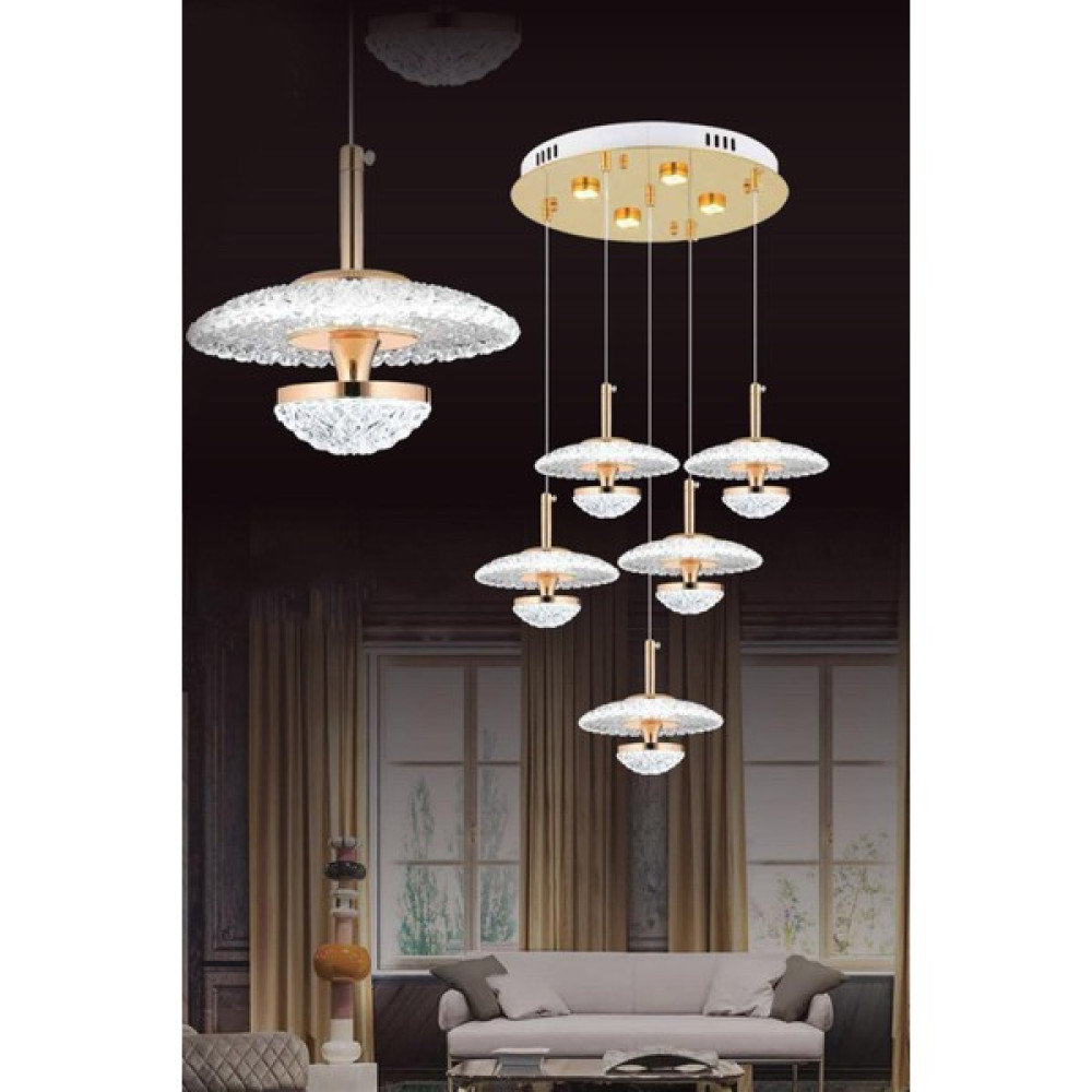 Eys 7W 5'li Gold Sarkıt LED Avize Avize Fiyatı