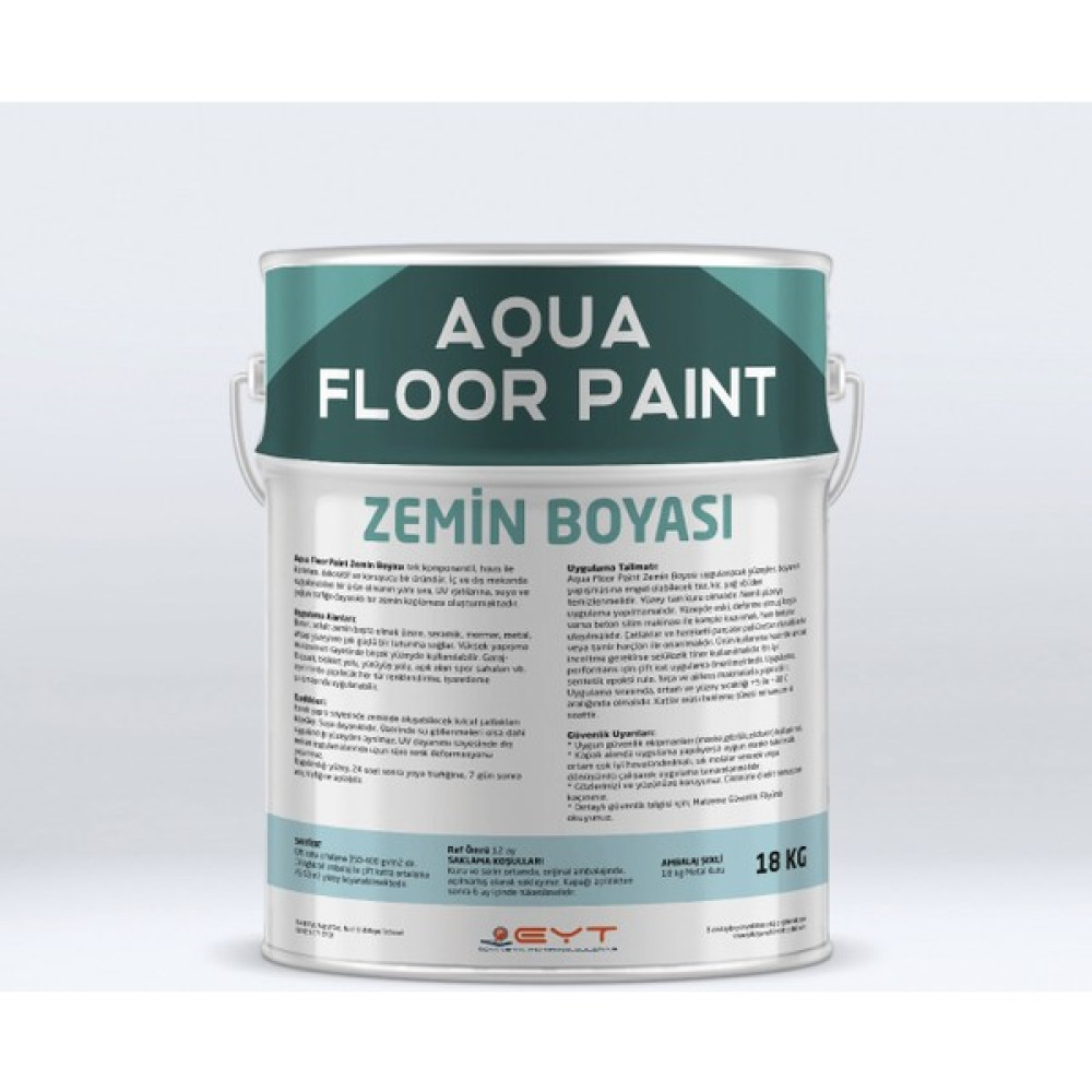 EYT Aqua Floor Paınt Zemin Boyası İç Cephe Duvar Boyası Fiyatı