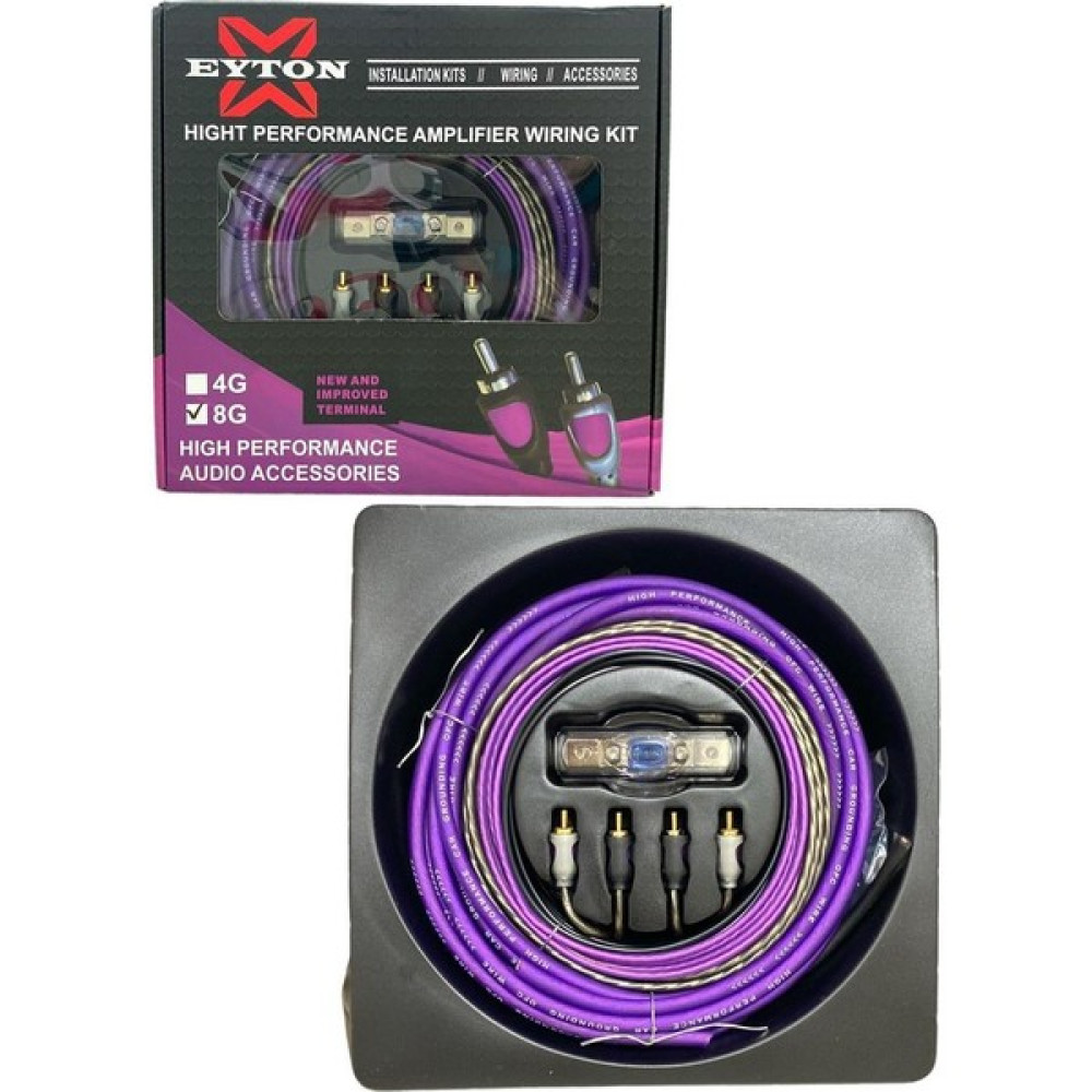 Eyton EY8GA Amfi Kablo Seti Oto Hoparlörleri & SubWoofer Fiyatı