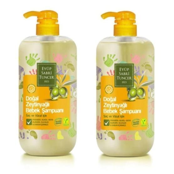 Eyüp Sabri Tuncer 2x600 ml Doğal Zeytinyağlı Vegan Bebek Saç ve Vücut Şampuanı Bebek Şampuanı Fiyatı