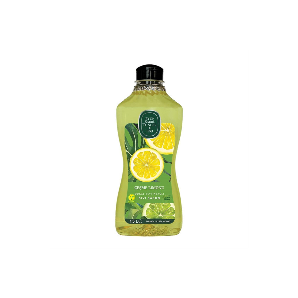 Eyüp Sabri Tuncer Çeşme Limonu Doğal Zeytinyağlı Sıvı Sabun 1.5 Lt Sabunlar Fiyatı