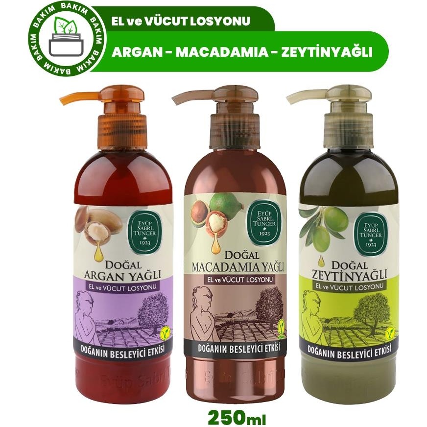 Eyüp Sabri Tuncer El ve Vücut Losyonu Nemlendirici Etkiyle 250 ml Vegan ve Gluten İçermez Diğer Fiyatı