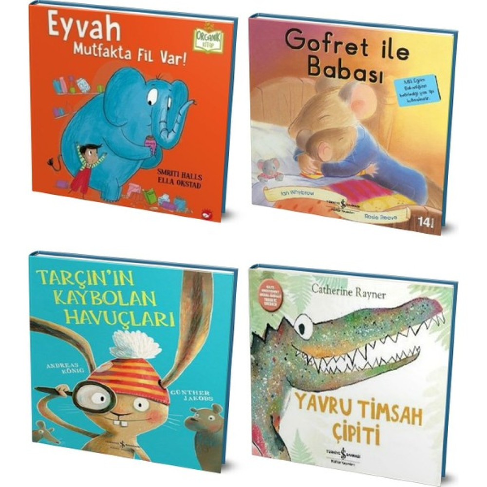 Eyvah Mutfakta Fil Var - Gofret ile Babası - Tarçın'ın Kaybolan Havuçları - Yavru Timsah Çipiti Çocuk Masal Fiyatı