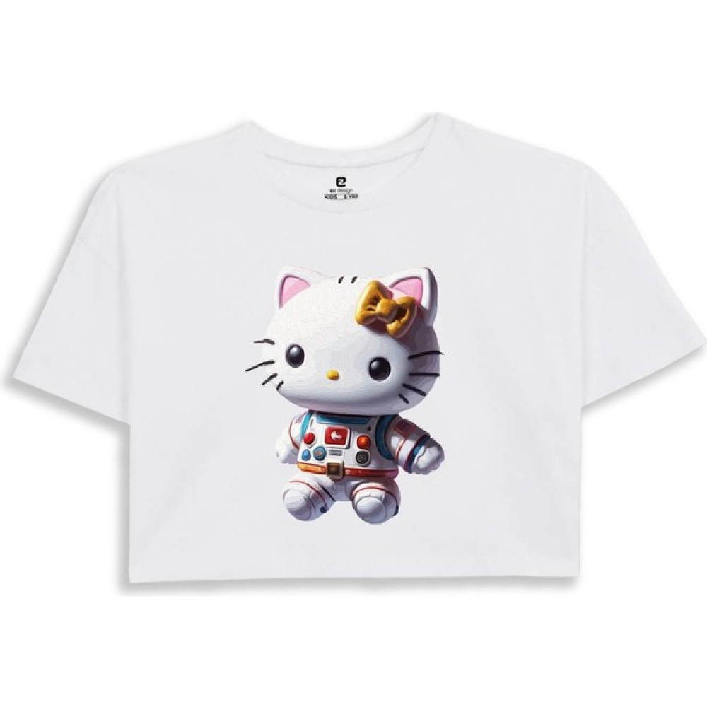 Ez Design Hello Kitty Baskılı Crop Tshirt Kız Çocuk T-shirt Fiyatı