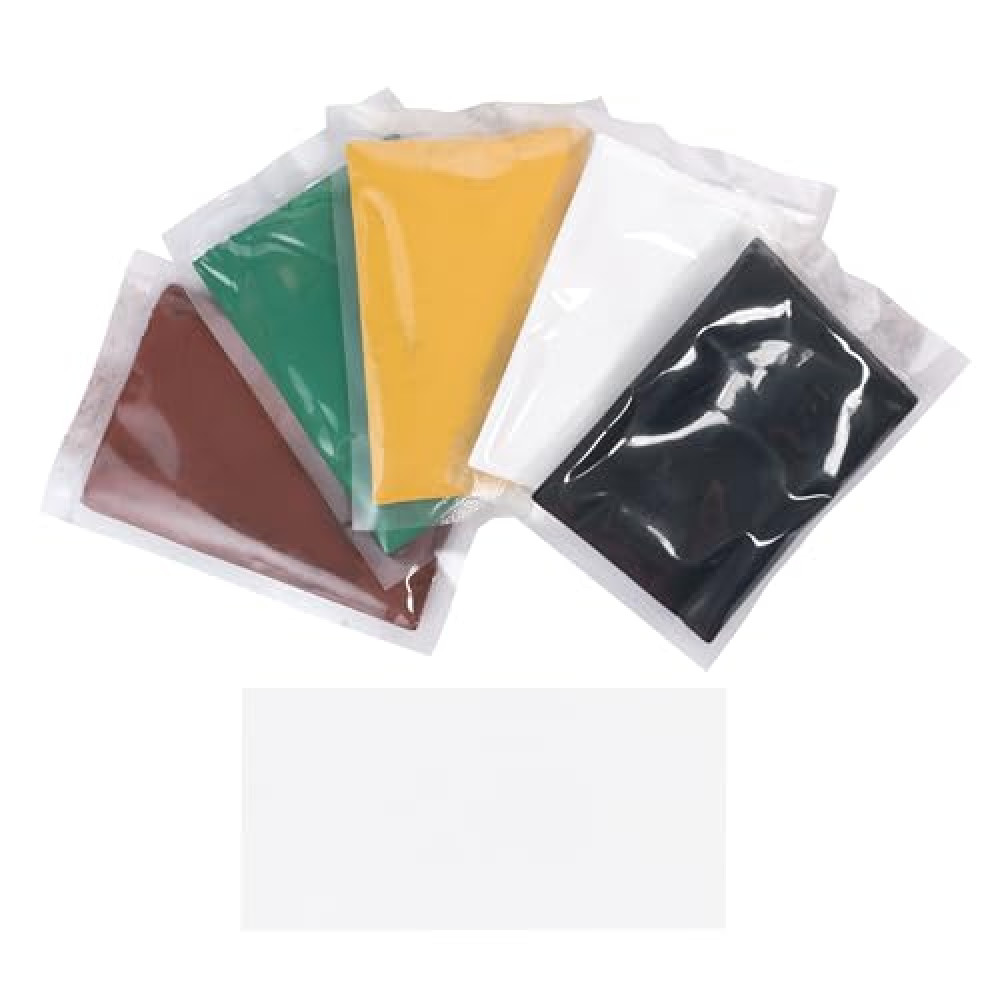 EZ-Tint 5-Pack - 10 Grams Each of Black, Brown, Green, White, and Yellow - Highly-Concentrated, Finely-Ground Pigment Powders for Tinting Instant Install 29 and All Other Epoxies/Polyesters