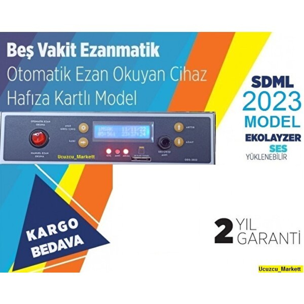 Ezanmatik (5 Vakit Otomatik Ezan Okuyan Cihaz - Hafıza Kartlı Stüdyo ve Sahne Ekipmanları Fiyatı