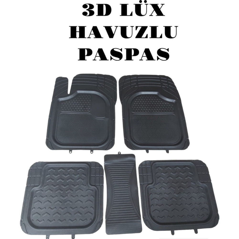 Ezber Renault Fluence Uyumlu Lüx Üniversal 3D Havuzlu Oto Paspas Siyah 5 Parça Oto Paspas Fiyatı