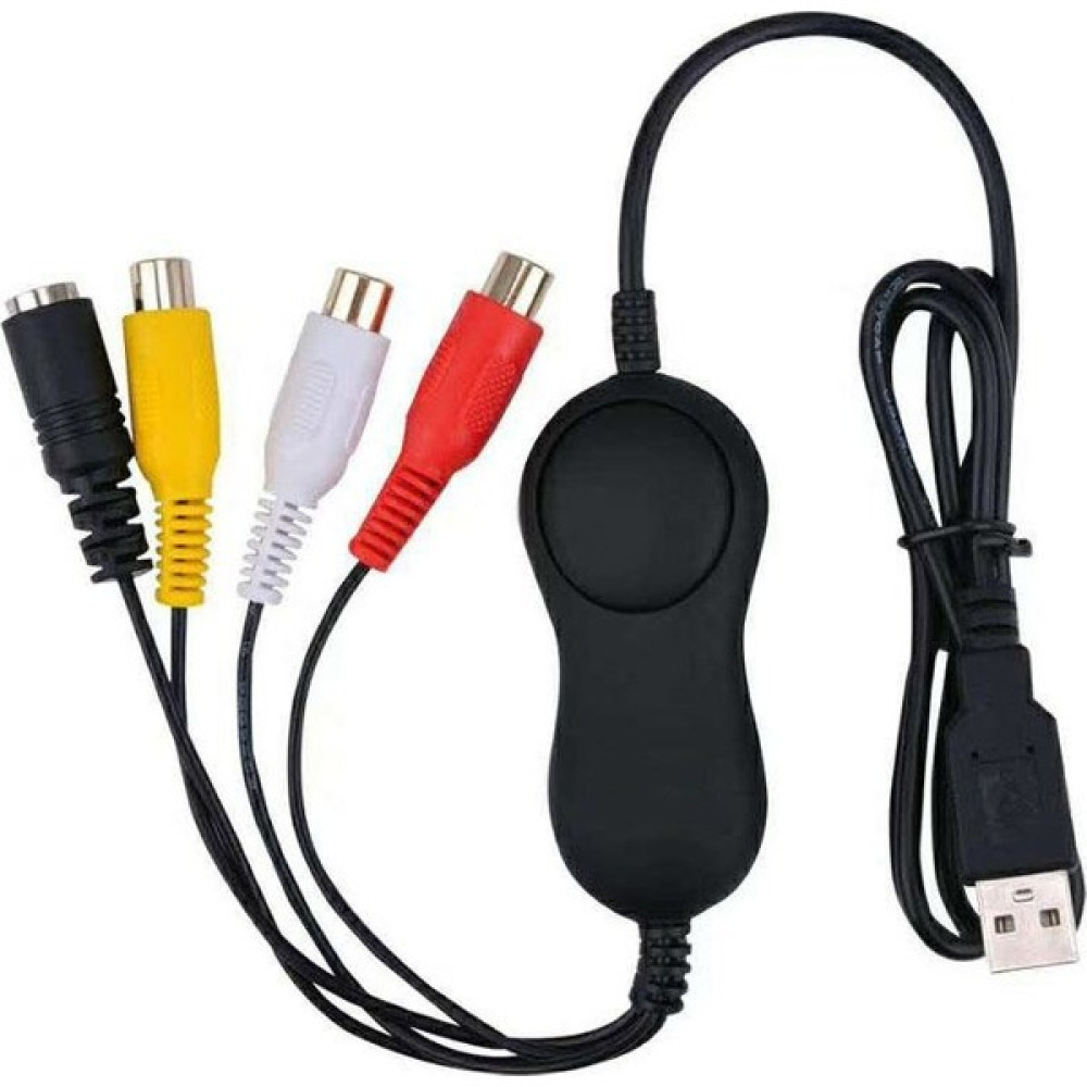 Ezcap 158 Universal USB 2.0 Rca Hi8 Cvbs Composit S-Video Görüntü Ses Yakalama Capture Kartı Canlı Video Paylaşım Cihazı USB & Firewire Ürünleri Fiyatı
