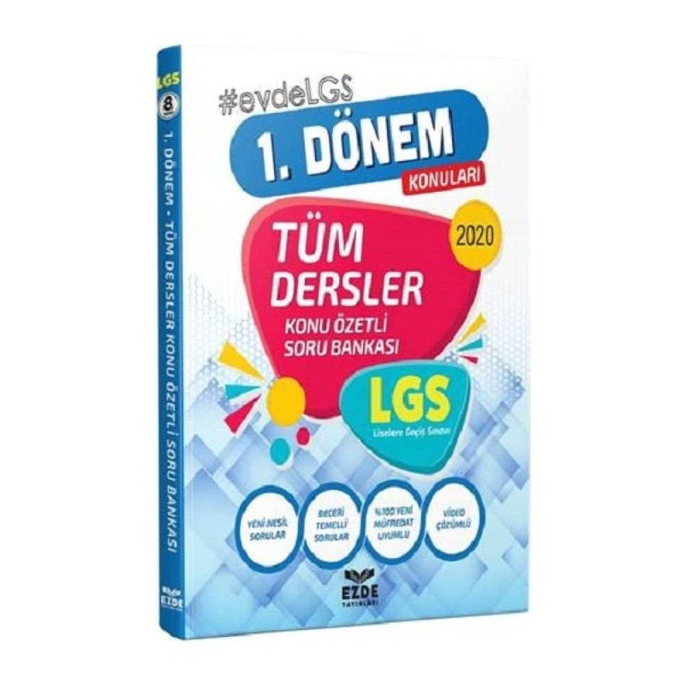 Ezde Yayınları 1. Dönem Tüm Dersler Soru Bankası Tüm Dersler Fiyatı