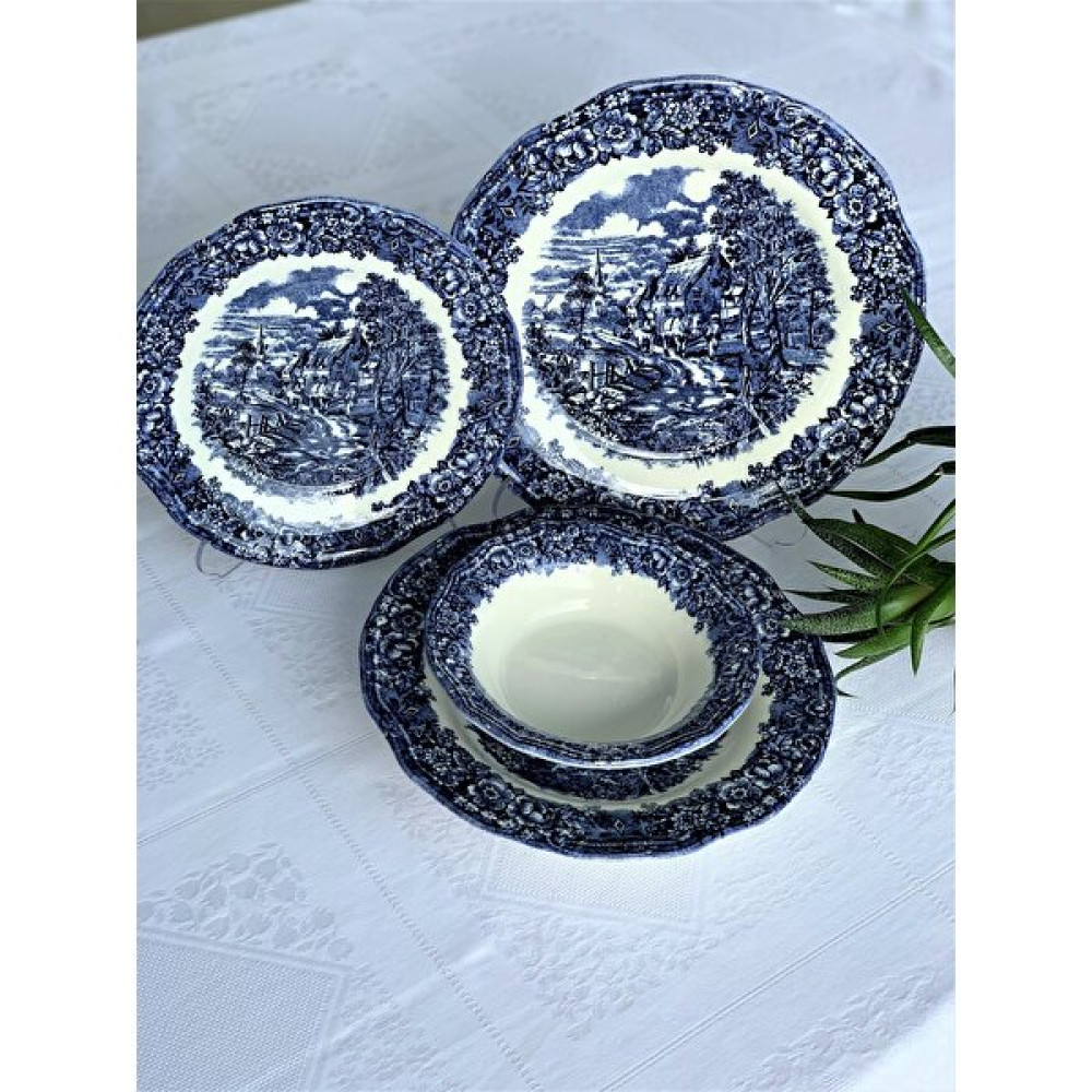 Ezem TF.24YTK.DN308 24 Parça Blueblanch Yemek Takımı Yemek Takımı Fiyatı