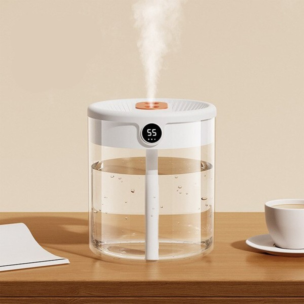 Ezere K15 Işıklı LED Ekranlı Humidifier Araç-Ev Hava Nemlendirme Cihazı - Beyaz Hava Temizleme - Nemlendirme Cihazları Fiyatı
