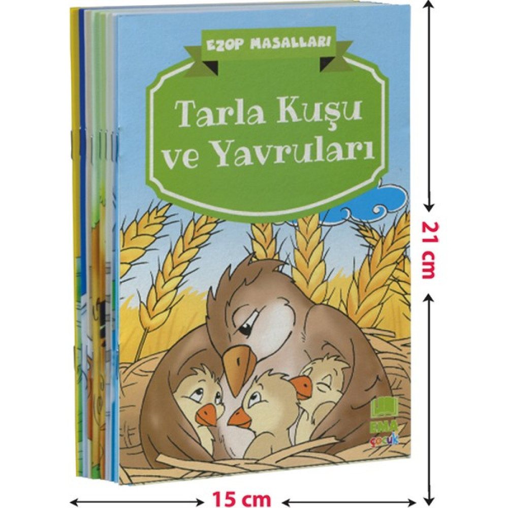 Ezop Masalları Seti 1 ve 2 Sınıflar için Düz Yazılı – (10 Kitap Takım, Küçük Boy) Çocuk Masal Fiyatı