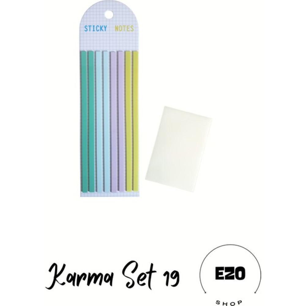 Ezoshop 2 li Set Postit Karenot Küçük Boy Seffaf Yapiskanli Not Kagidi Kirtasiye Post It Karma Set 19 Not Defteri & Bloknot Fiyatı