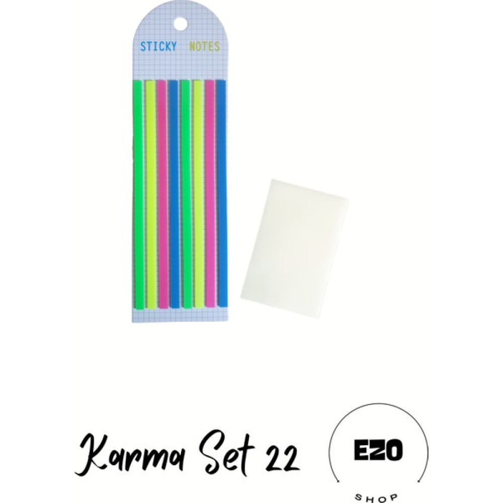Ezoshop 2 li Set Postit Karenot Küçük Boy Seffaf Yapiskanli Not Kagidi Kirtasiye Post It Karma Set 22 Not Defteri & Bloknot Fiyatı