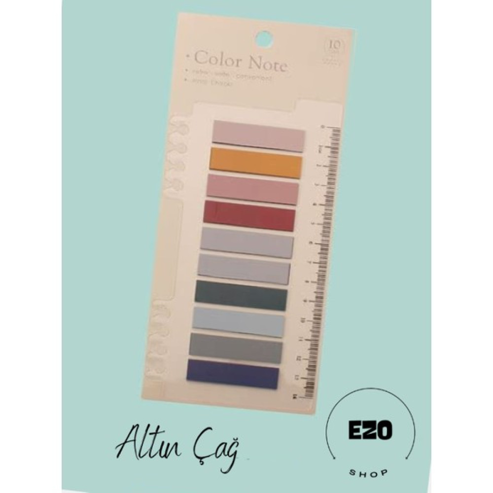 Ezoshop Post-It Sticky Notes Renkli Yapışkan Notlar Not Defteri Etiketi Yer Imleri 200 Yaprak Gökkuşağı - ALTIN ÇAĞ Not Defteri & Bloknot Fiyatı